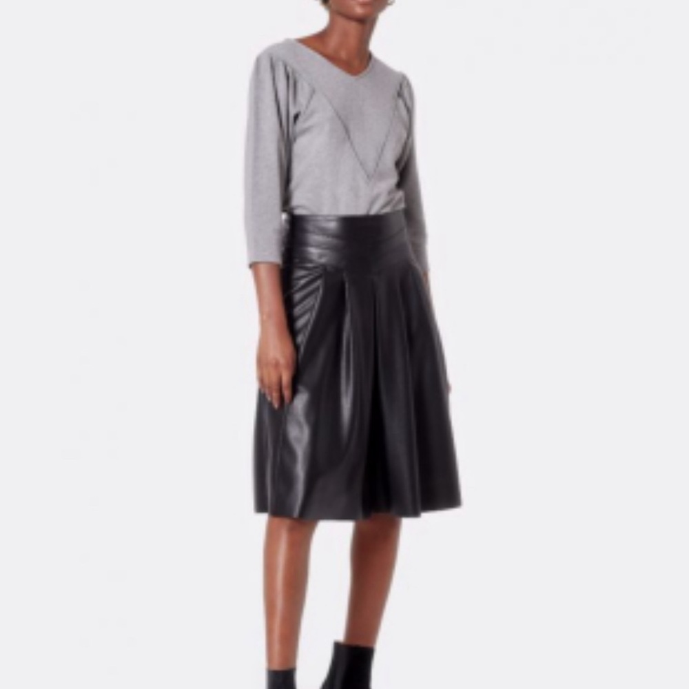 NWT joie ordell vegan leather skirt - size 6